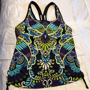 Swimsuit/bra tank.  Triathlon wear.